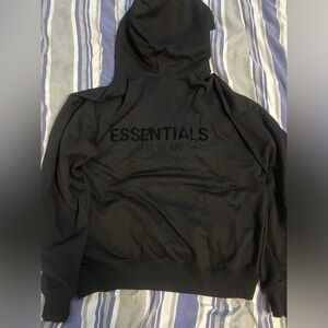 Black Essentials Hoodie (Size Medium)
